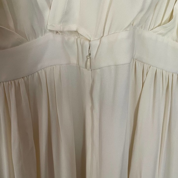 Sold💖NEW Tory Burch Evalene Maxi Dress Crepe Cream Size 6 - Picture 8 of 12